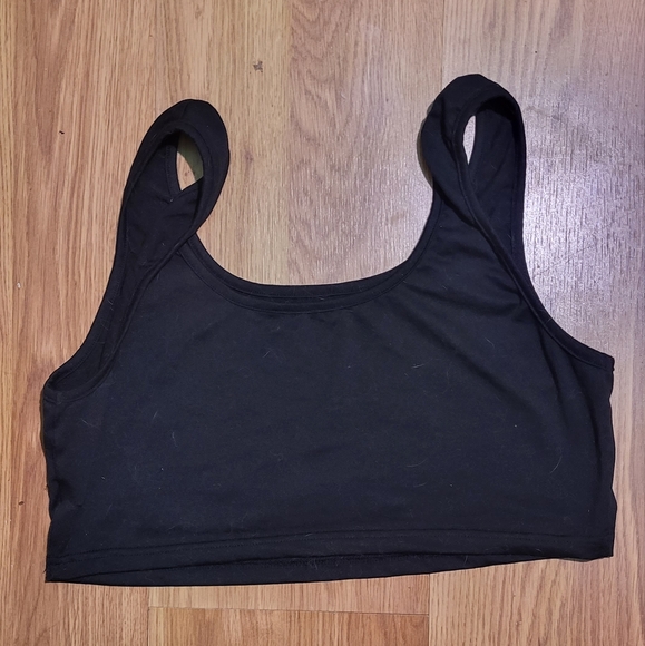 Funny Skeleton Hands Crop-Top Tank M - Picture 2 of 2